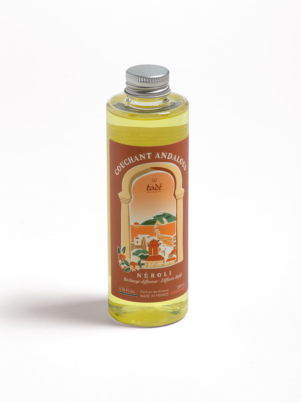 Tade neroli scent diffuser refill bottle, 200ml, with fresh neroli fragrance for aromatherapy and home scenting.