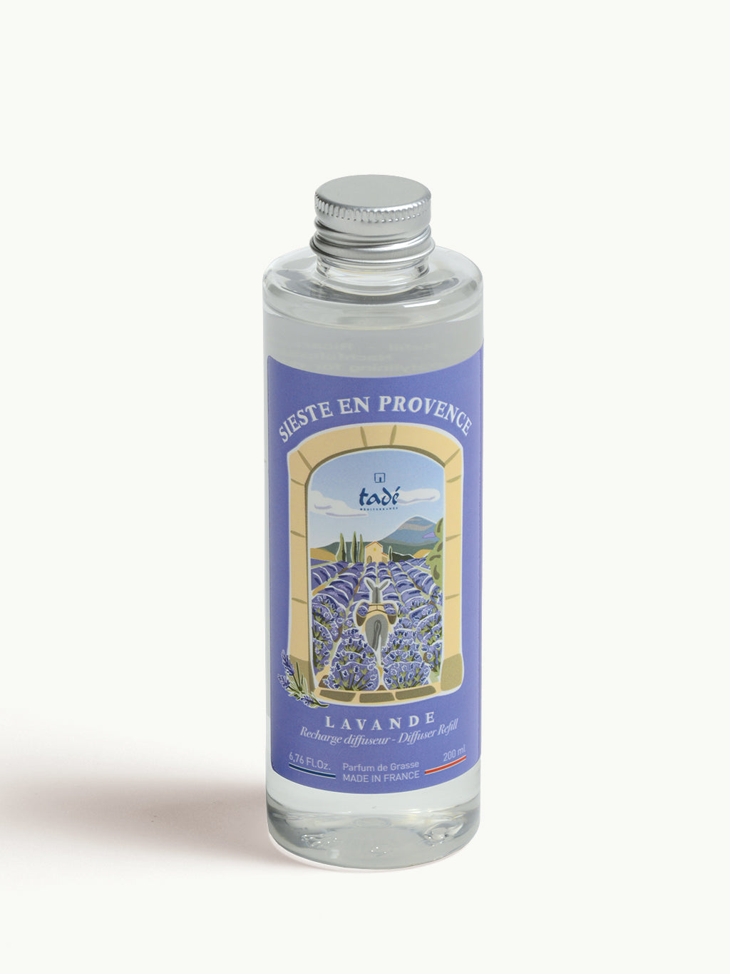 Tade lavendel geurstokjes navulling 200ml with lavender fragrance, designed for scent diffusers and aromatherapy.