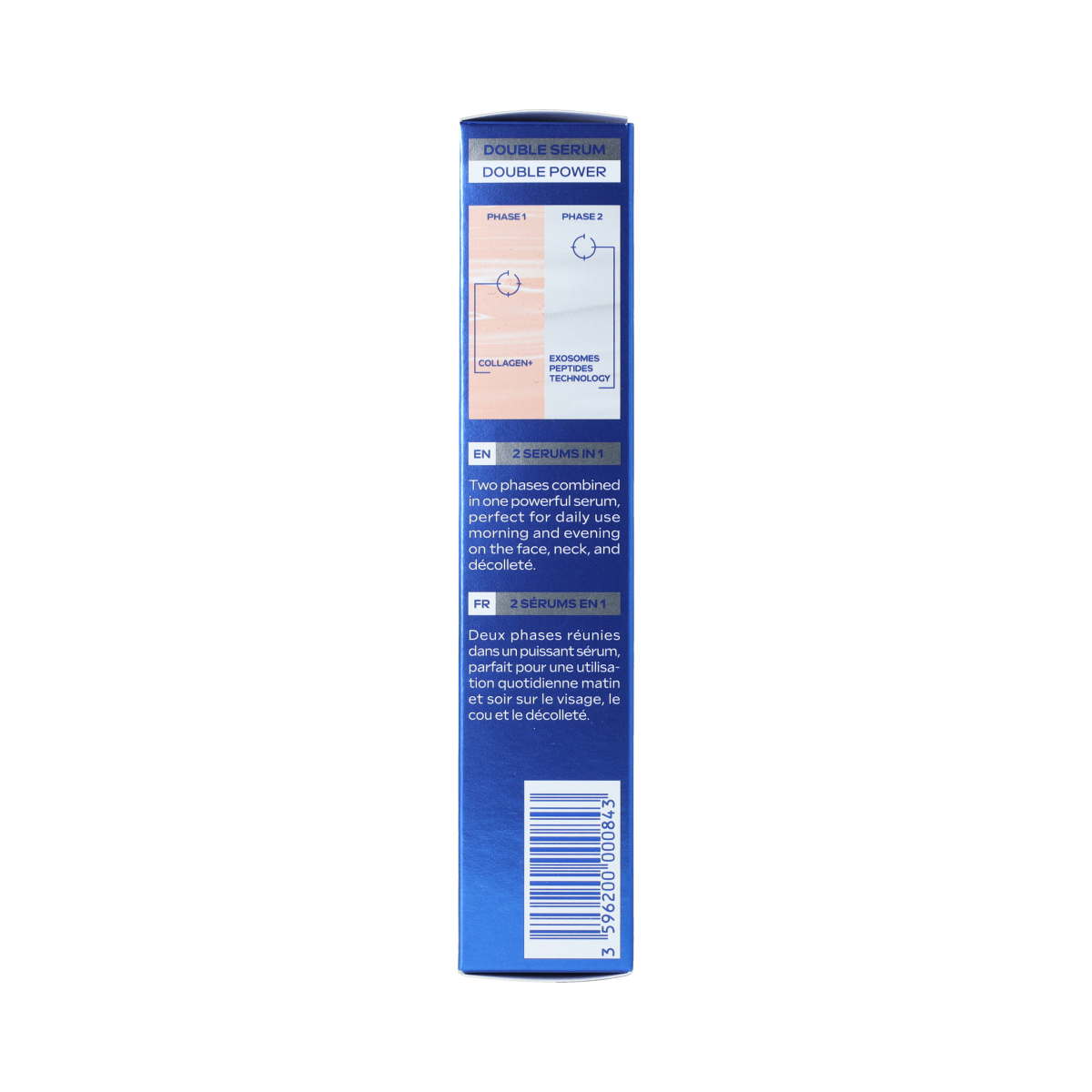 Weleda Exo Boost Double Serum with Blue Gentian for facial skincare, 30ml bottle showing the elegant packaging.