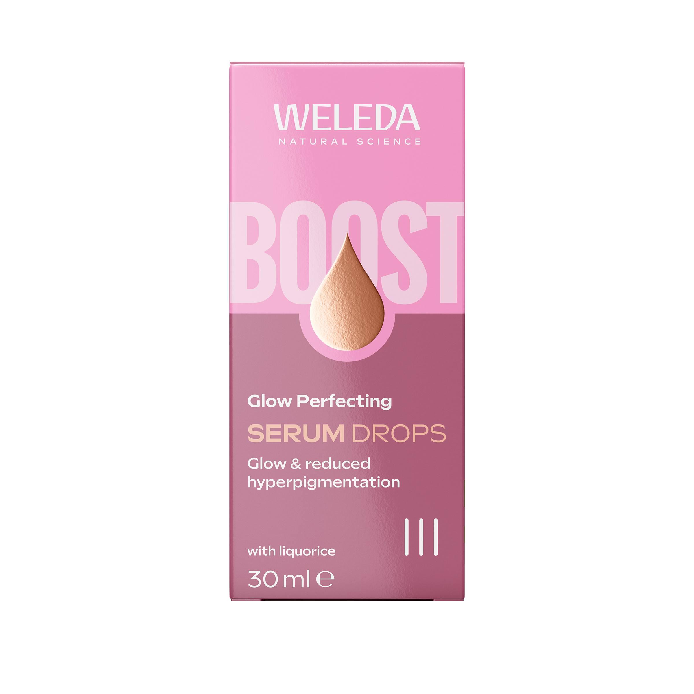 Weleda Glow Boost Serum Drops 30ml, natural facial skincare product with lightweight serum for radiant skin.