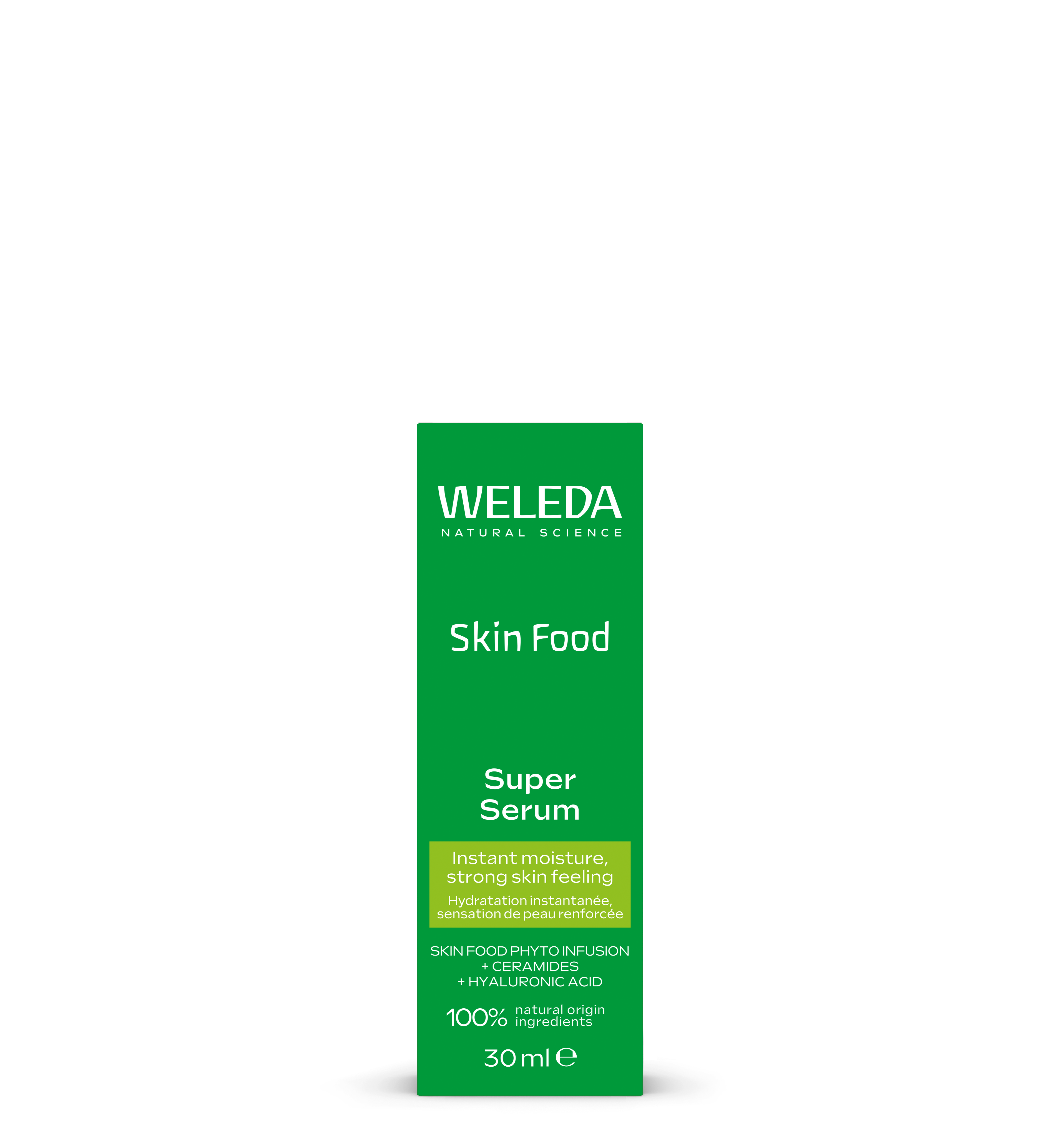 Weleda Skin Food Super Serum in 30ml bottle, facial skincare product with natural ingredients for nourishing and revitalizing skin.
