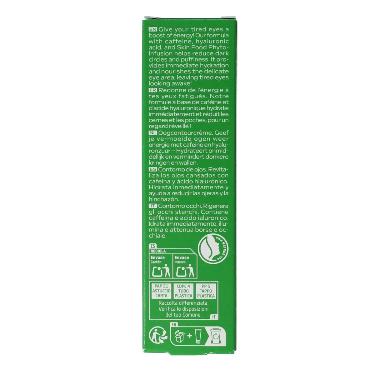 Weleda Skin Food eye contour cream in 12ml jar, nourishing eye care product for sensitive skin around the eyes.