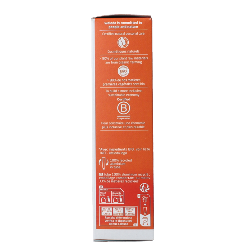 Weleda Voetbalsem Sport in 75ml tube, foot care product with natural ingredients for soothing tired, sore feet.