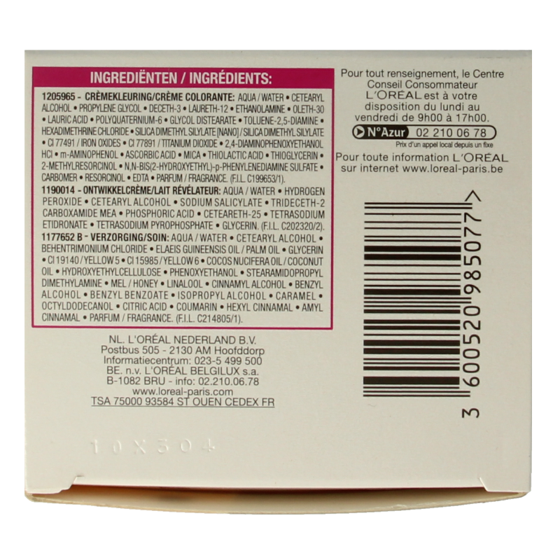 Casting Creme Gloss Midnight Chocolate hair dye in set, featuring rich dark brown color for natural-looking hair coloring.