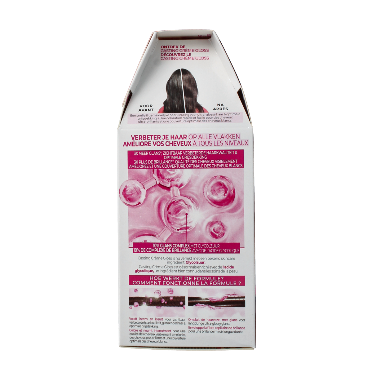 Casting Creme Gloss hair dye in Cafe Lungo shade, 500, with a 1.00 set, for vibrant, glossy hair coloring.