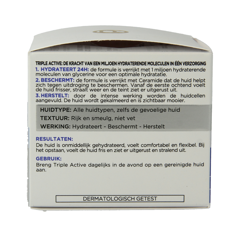 L'Oreal Paris Dermo Expertise Triple Active Night Cream 50ml jar showing the skincare product in a sleek container.