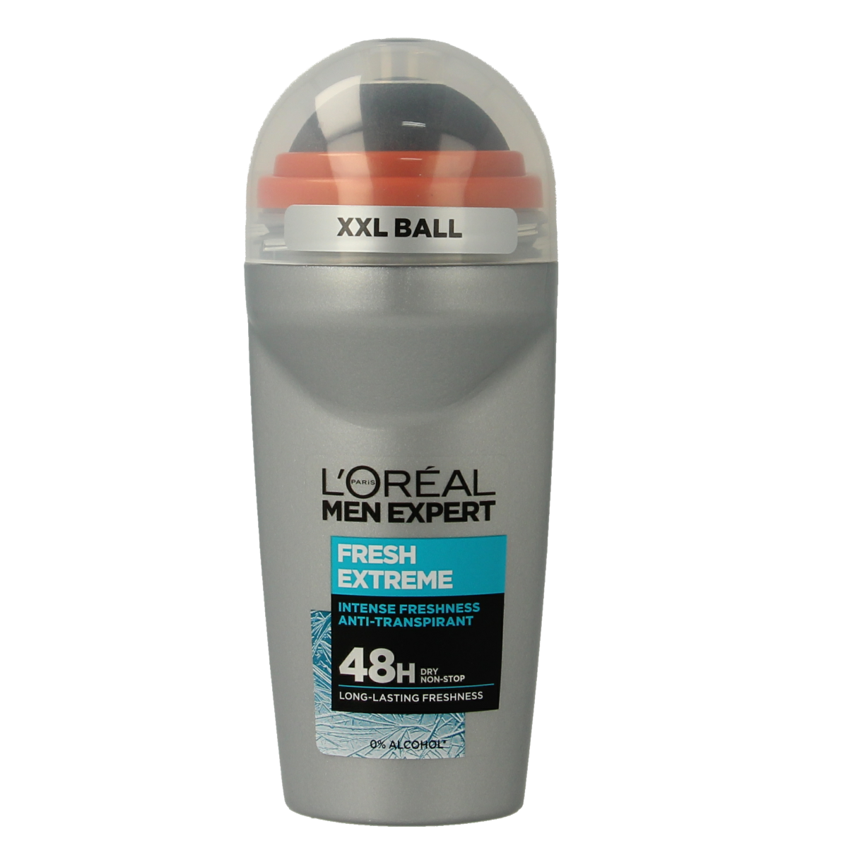 Men Expert deodorant roller Fresh Extreme 50ml bottle with clear cap and sleek design, ready for daily use.