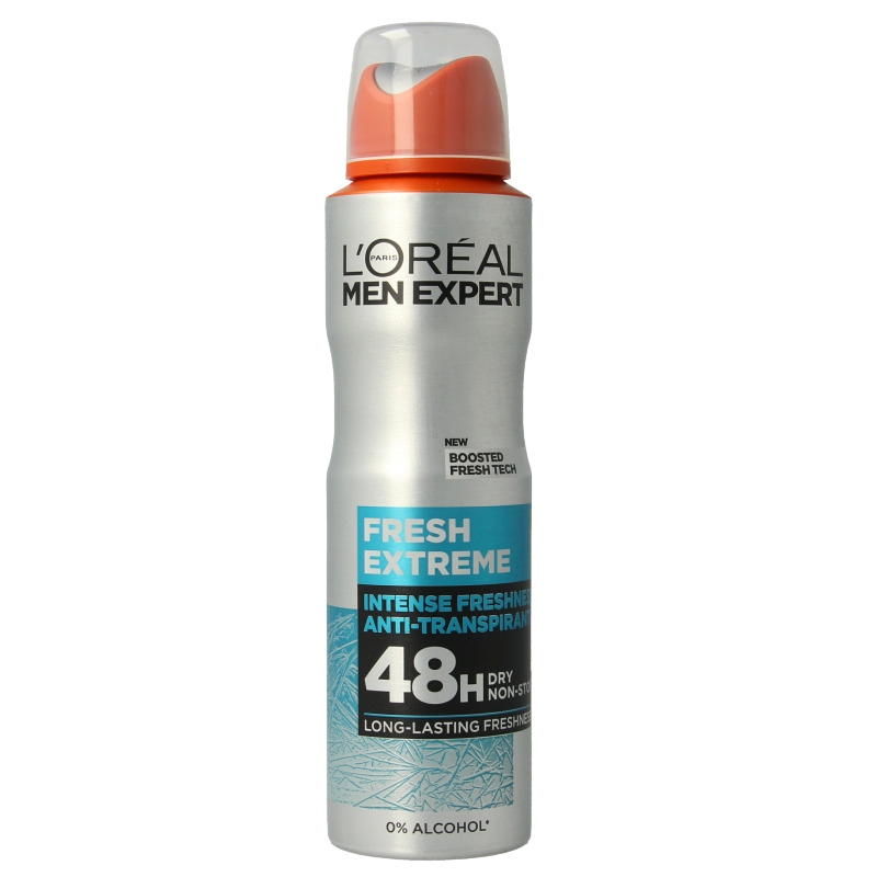 Men Expert Fresh Extreme deodorant spray in 150ml bottle, featuring a sleek design and fresh scent for men.