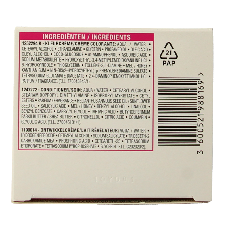 Casting Creme Gloss 513 Iced Truffle hair coloring kit by Casting, showing the product container and packaging.