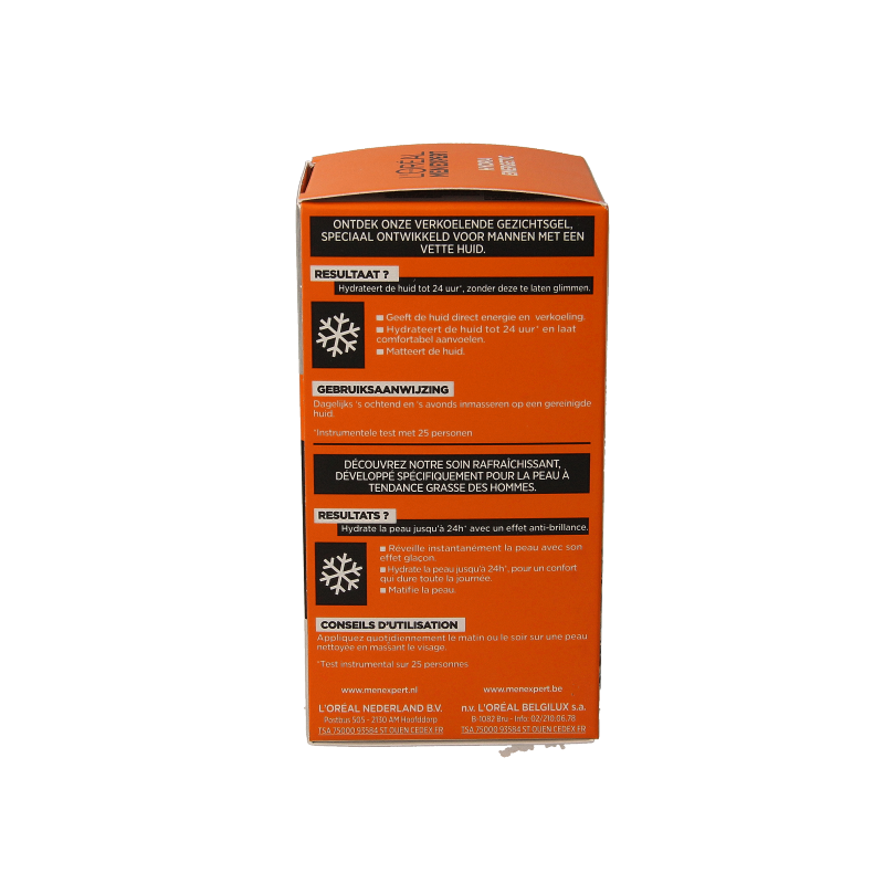 Men Expert Hydra Energetic hydrating gel for men, 50ml, facial skincare product with a lightweight, refreshing texture.