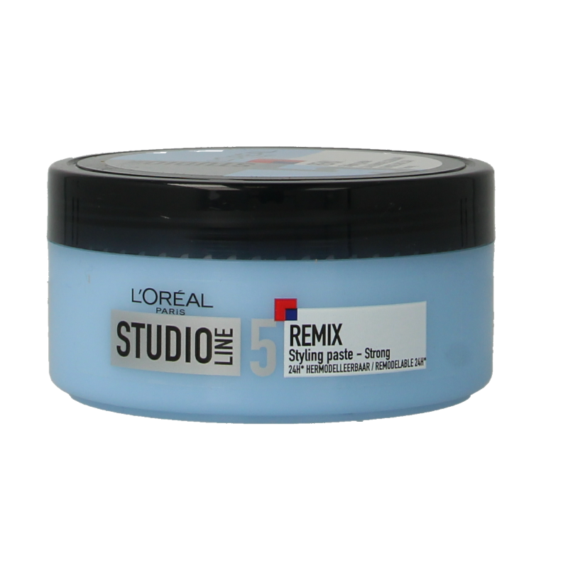 Studio Line Remix Special SFX Pot 150ml hair styling product with black and white packaging, suitable for creative hair styling.