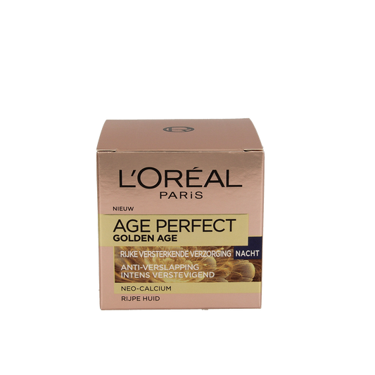 L'Oreal Paris Age perfect gold age nachtcreme pioenroos 50.00 Milliliter