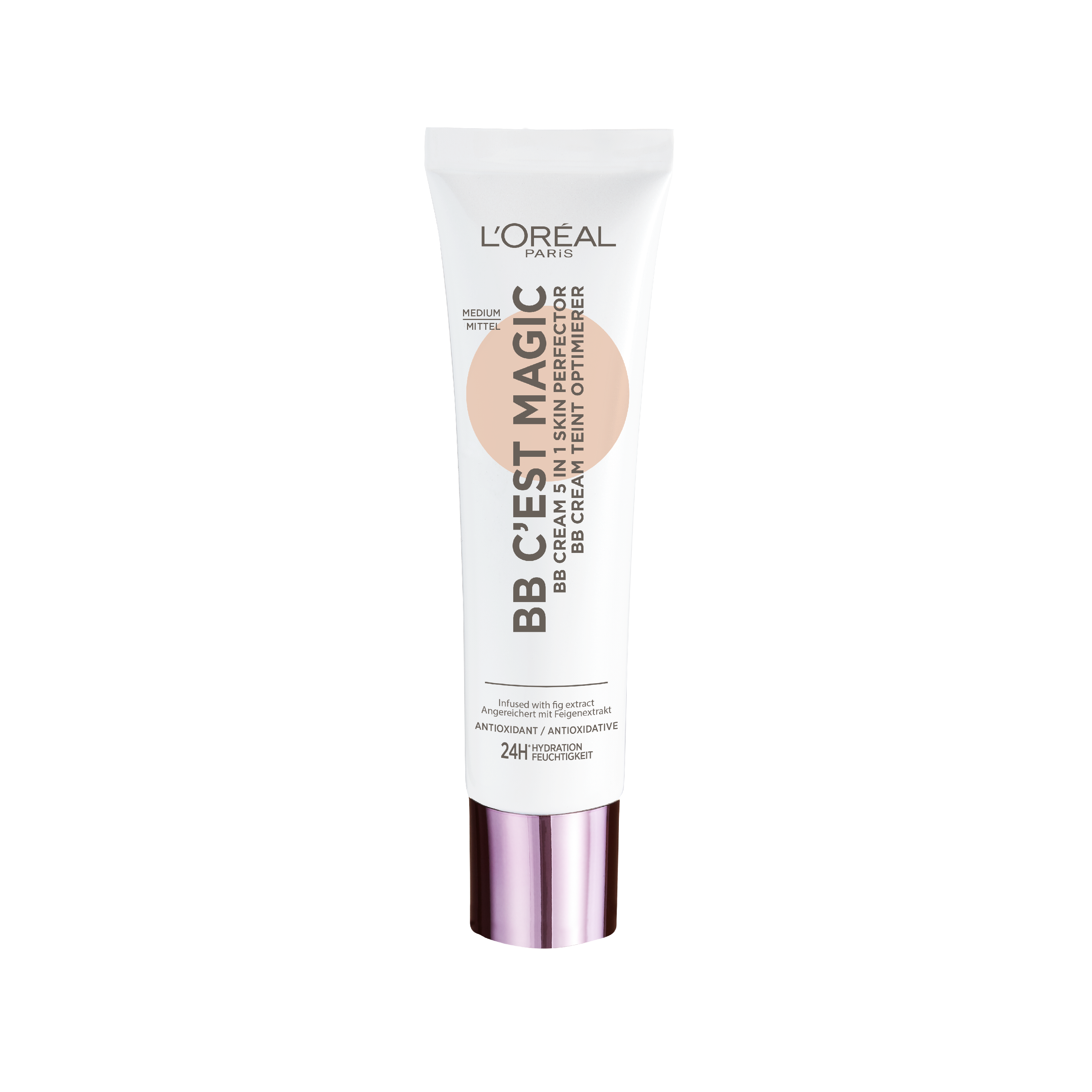 L'Oreal Paris BB Cream C'est Magic 04 Normal, make-up product in a tube, designed for natural skin tone.