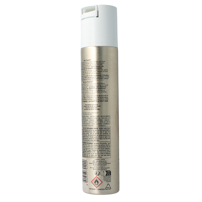 Elnett Haarspray Satin sterke fixatie, 200ml, hair styling spray with strong hold for a sleek hairstyle.
