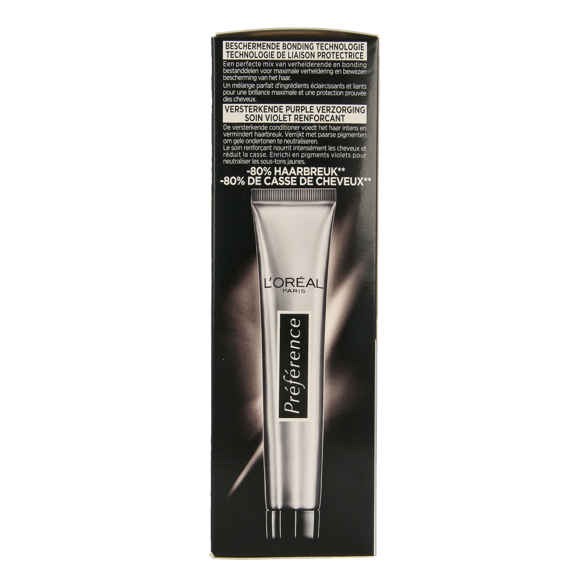 Preference Ultra Platinum Bleach set for hair bleaching, featuring brightening and hair lightening products in the packaging.
