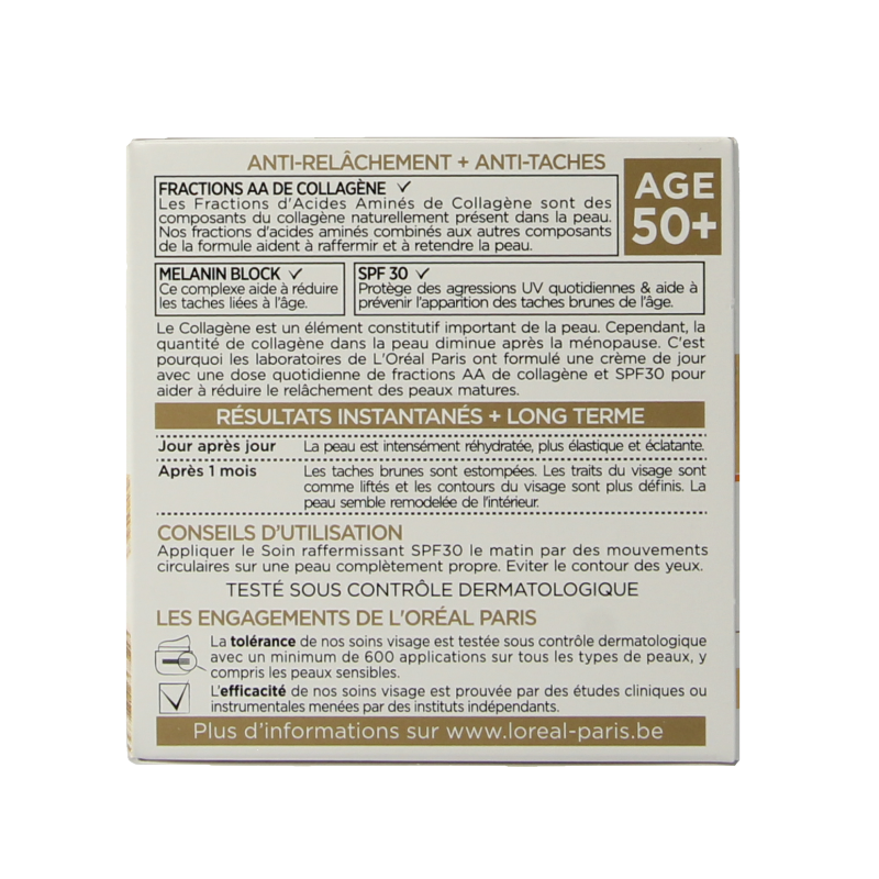 L'Oreal Paris Age Perfect face cream SPF30 in a 50ml jar, hydrating anti-aging skincare for mature skin.