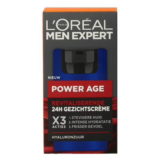 Men Expert power age 50 hair coloring product in a 50ml container, designed for men's hair coloring and styling.