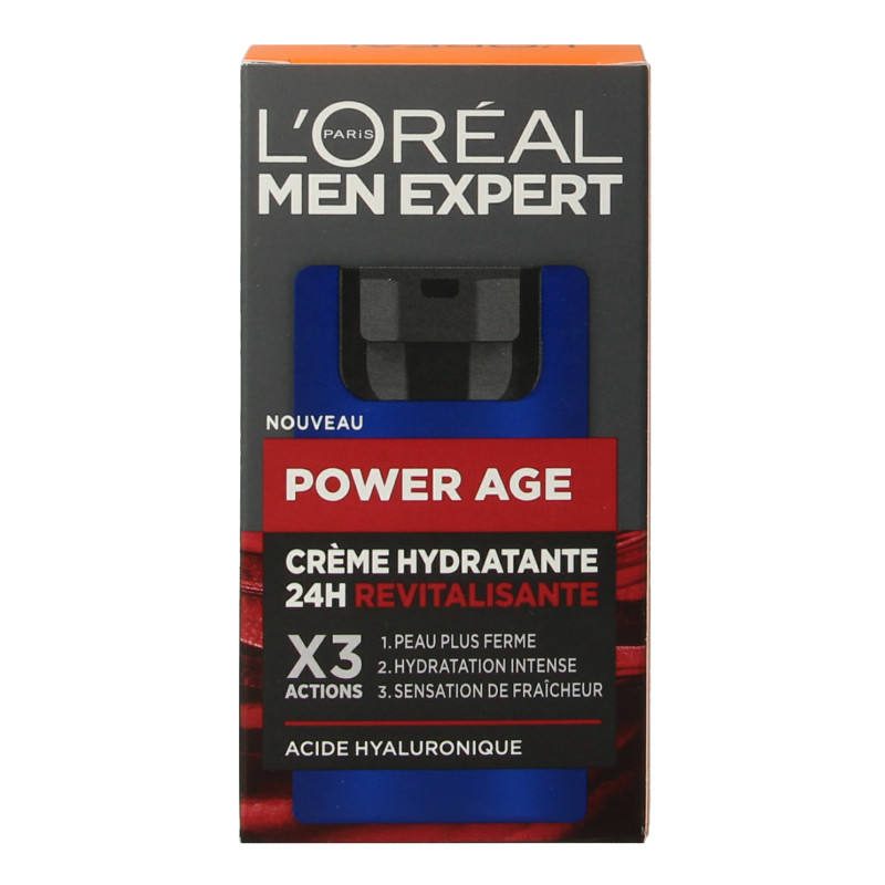 Men Expert Power Age 50ml hair coloring tube, natural hair dye product for men with gray hair coverage.