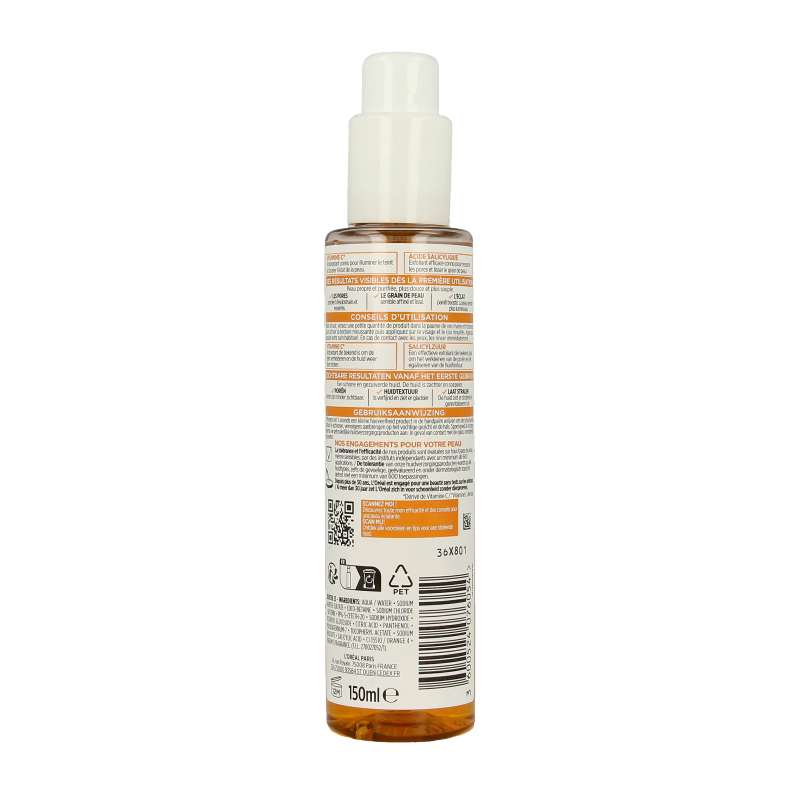 L'Oreal Paris Revitalift clinical facial cleanser 150ml, gentle skincare product for clean, refreshed skin.