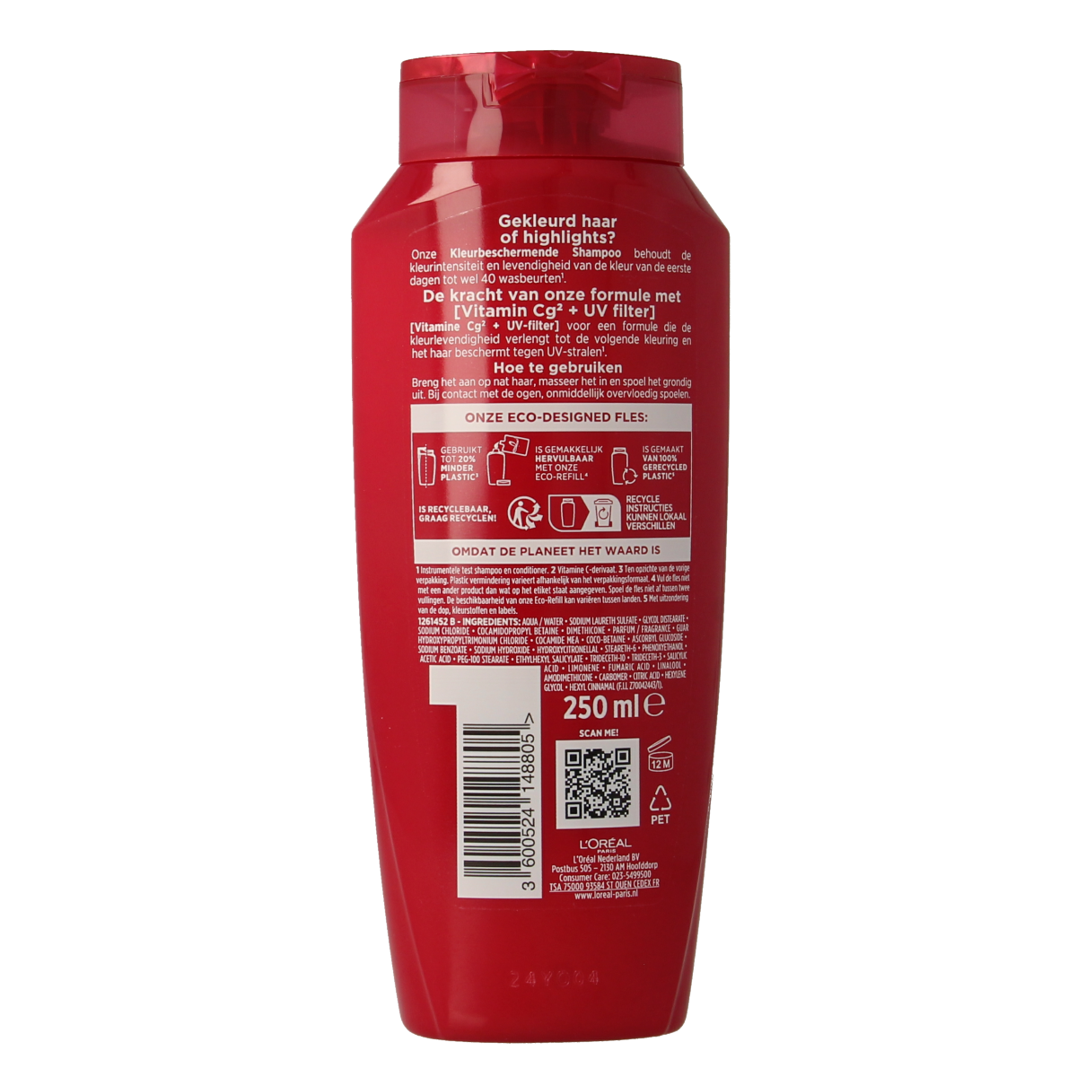 Elvive Color Vive shampoo bottle for hair care, featuring vibrant packaging and product details in the image.