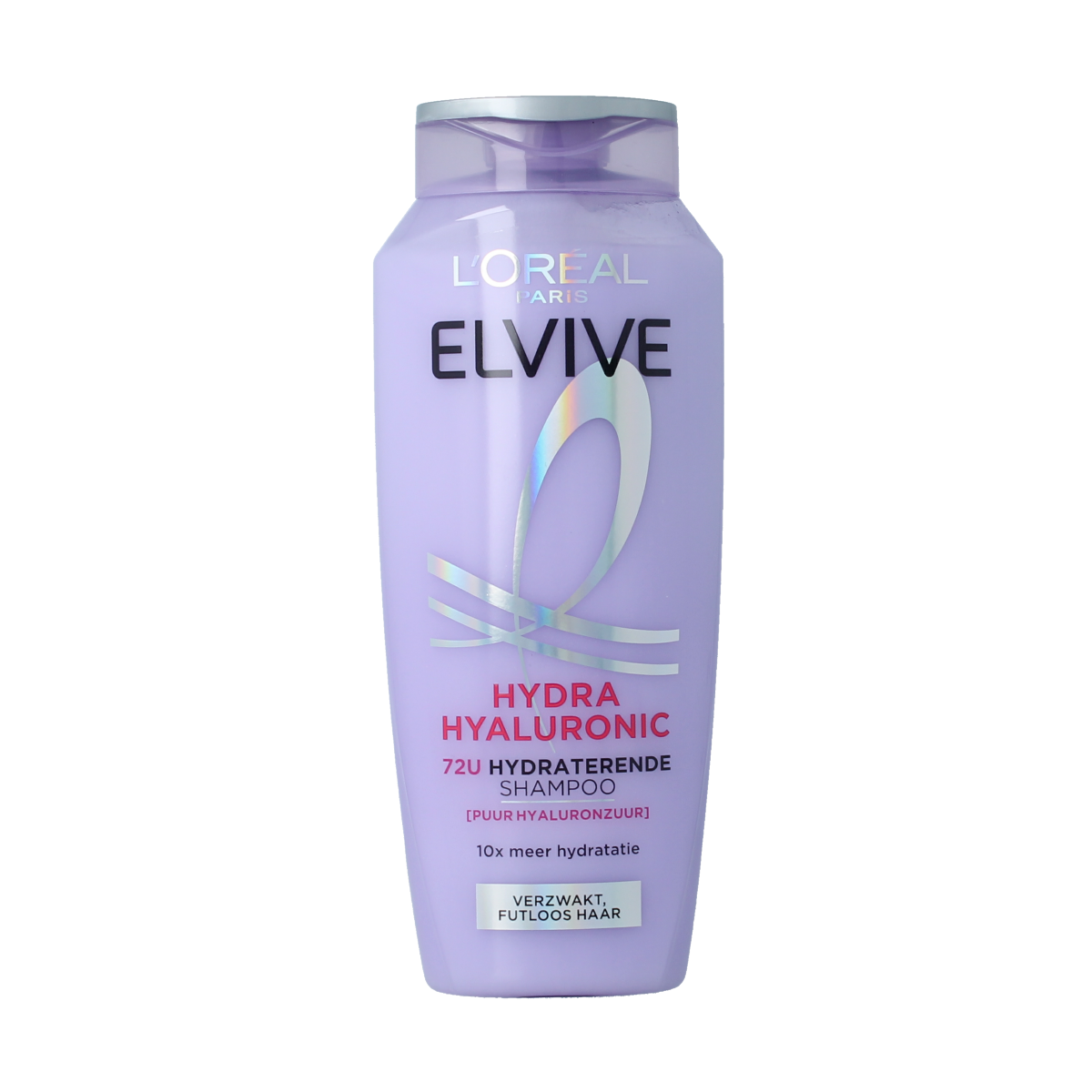 Elvive Hydra Hyaluronic shampoo bottle for hair care, 250ml, with sleek packaging and hydration-focused formula.