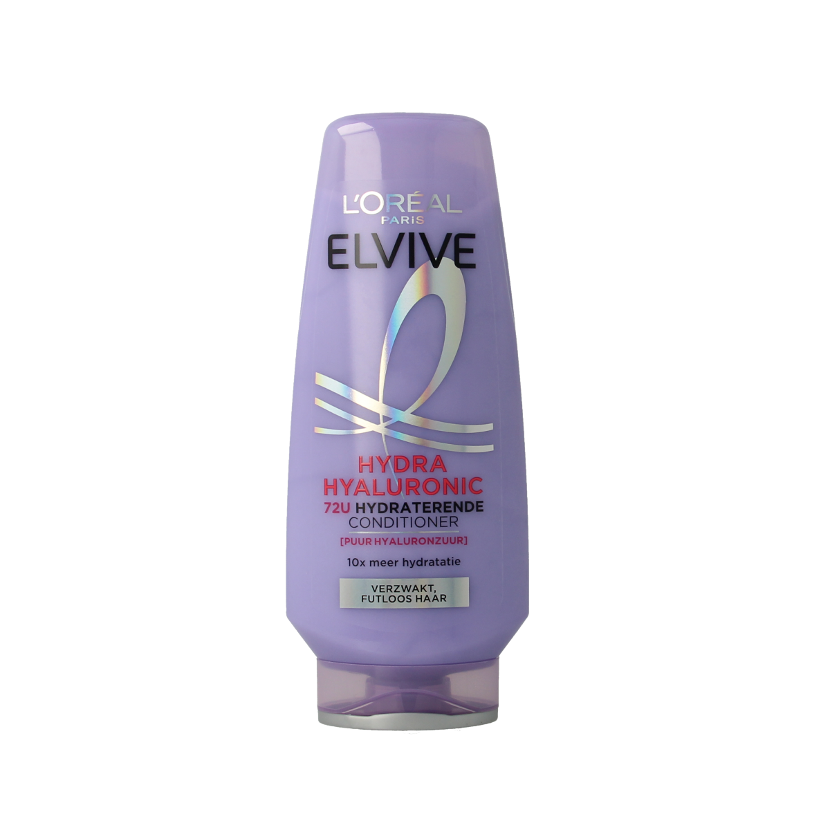 Elvive Hydra Hyaluronic Conditioner for hair, 200ml, nourishing hair care product with hydrating hyaluronic acid, in a white bottle