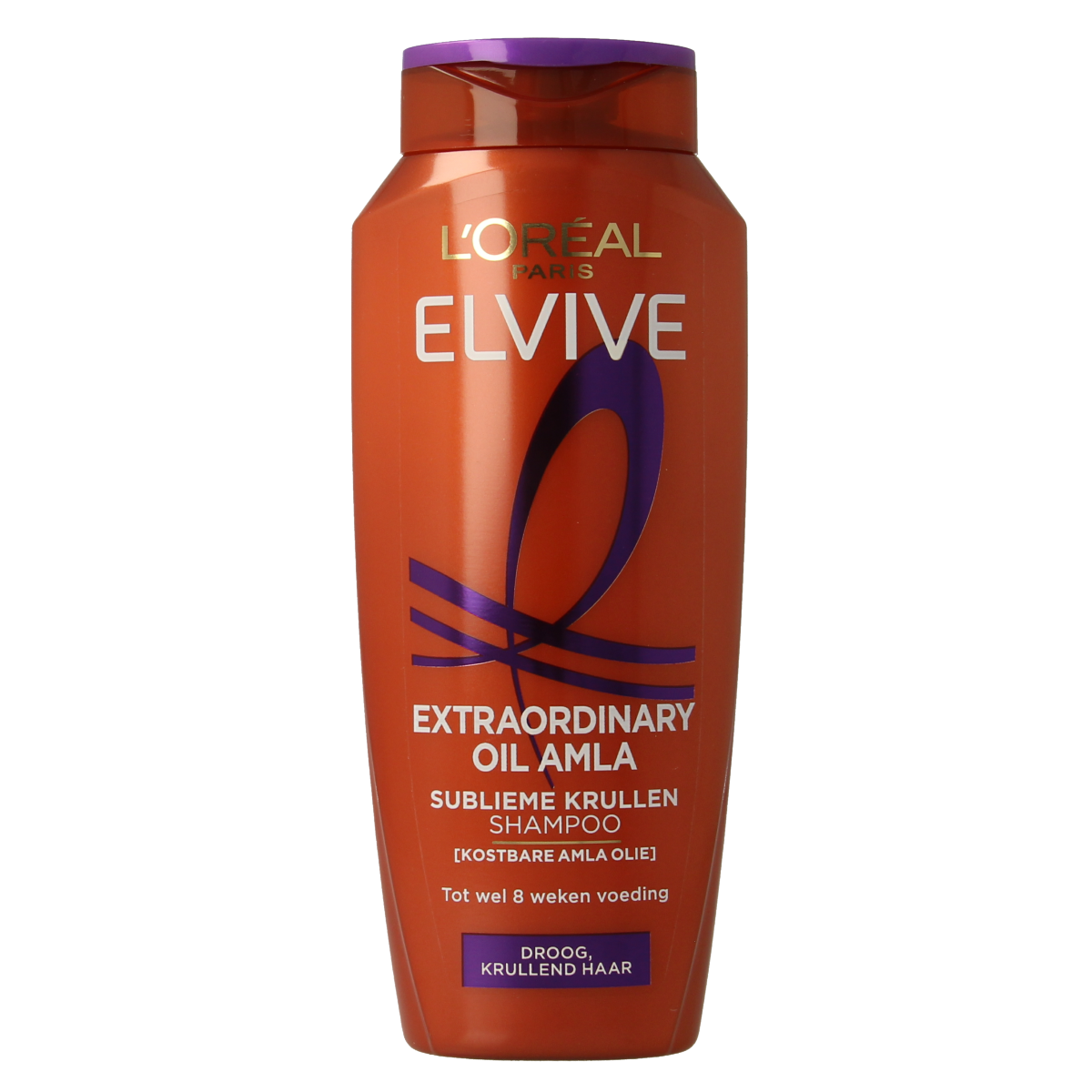 Elvive krulverzorgingsshampoo in 250ml bottle, designed for curly hair, with a clear label and pump dispenser.