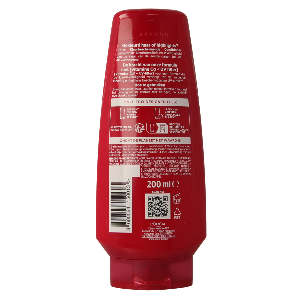 Elvive Color Vive conditioner for hair, 200ml bottle, nourishing hair care product with colorful packaging in the image.