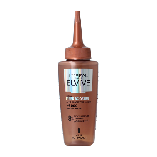 Elvive Serum Growth Factor hair treatment bottle showing the 102ml size and product label for hair care.