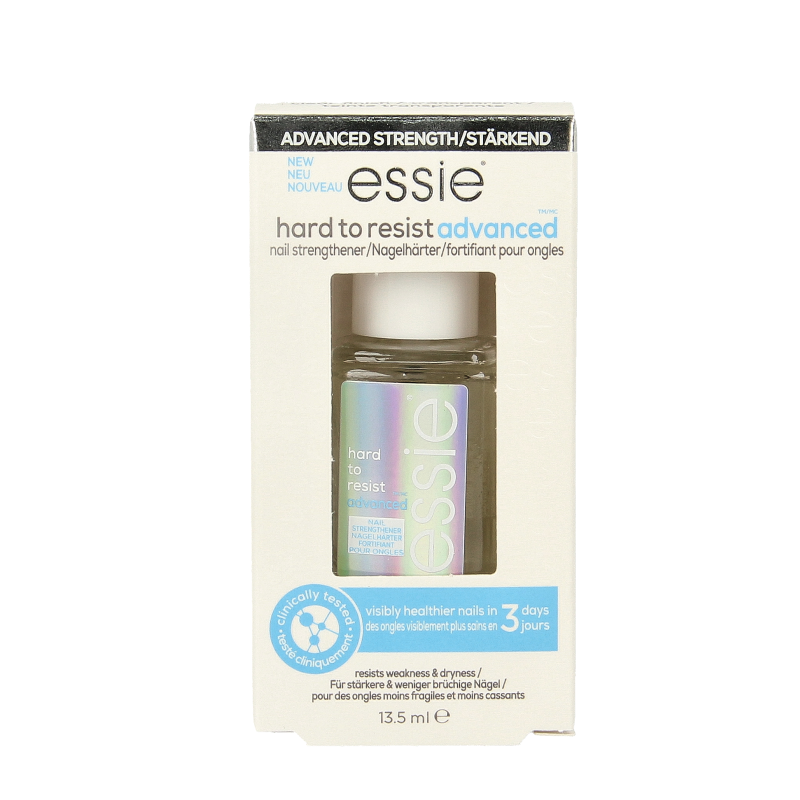 Essie nail strengthener in 13.5ml bottle, clear make-up product for strengthening and boosting nail health.