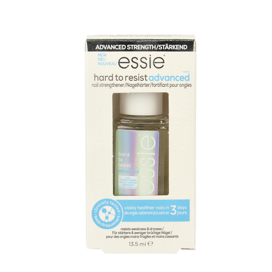Essie nail strengthener in 13.5ml bottle, clear make-up product for strengthening and boosting nail health.