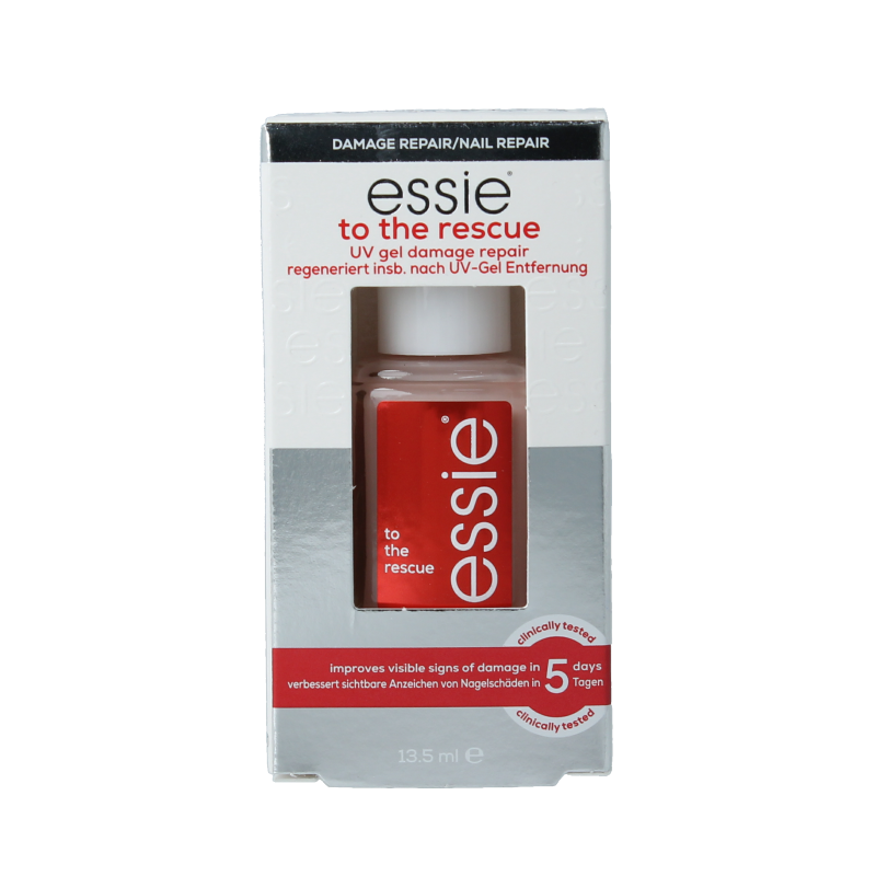 Essie To the Rescue make-up in 13.50ml bottle, featuring a sleek design and vibrant color for professional beauty application