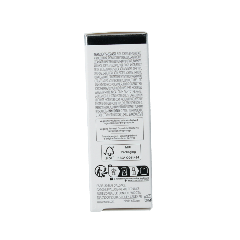 Essie To the Rescue make-up product in 13.5ml bottle, featuring a sleek design and clear branding on the packaging.