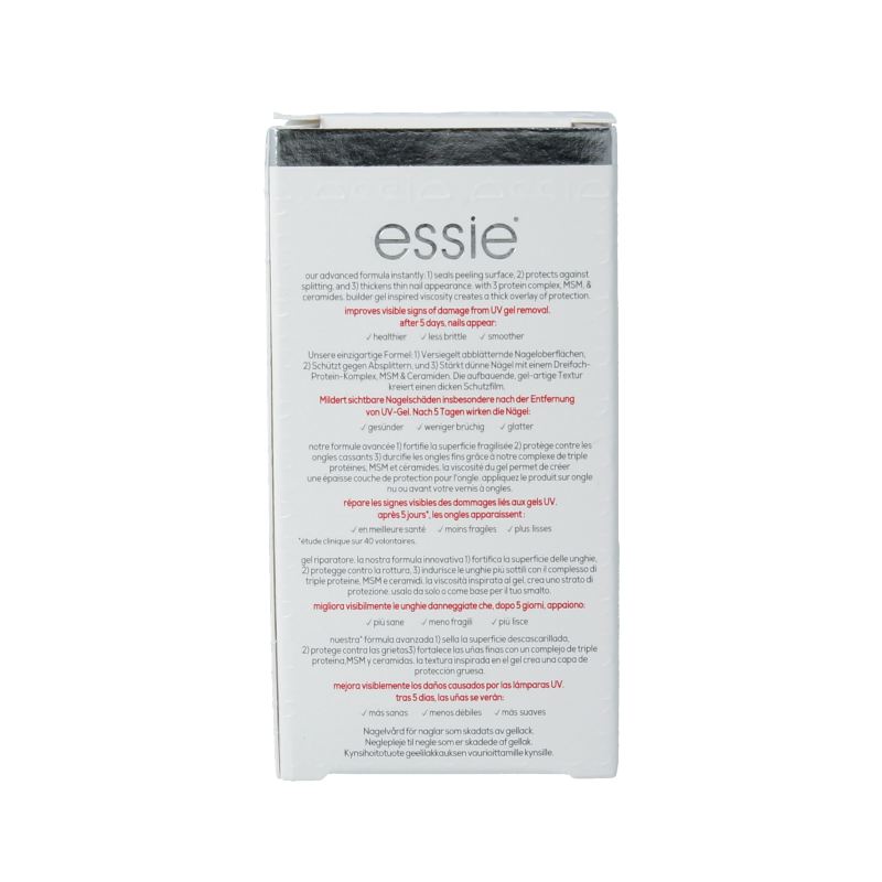 Essie To the Rescue makeup product in 13.5ml container, featuring colorful packaging with the Essie logo and vibrant design.