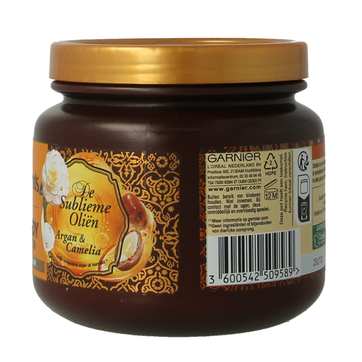 Garnier Loving Blends gezichtsmasker met argan en camellia olie, 340 ml, verzorgende huidverzorging in pot