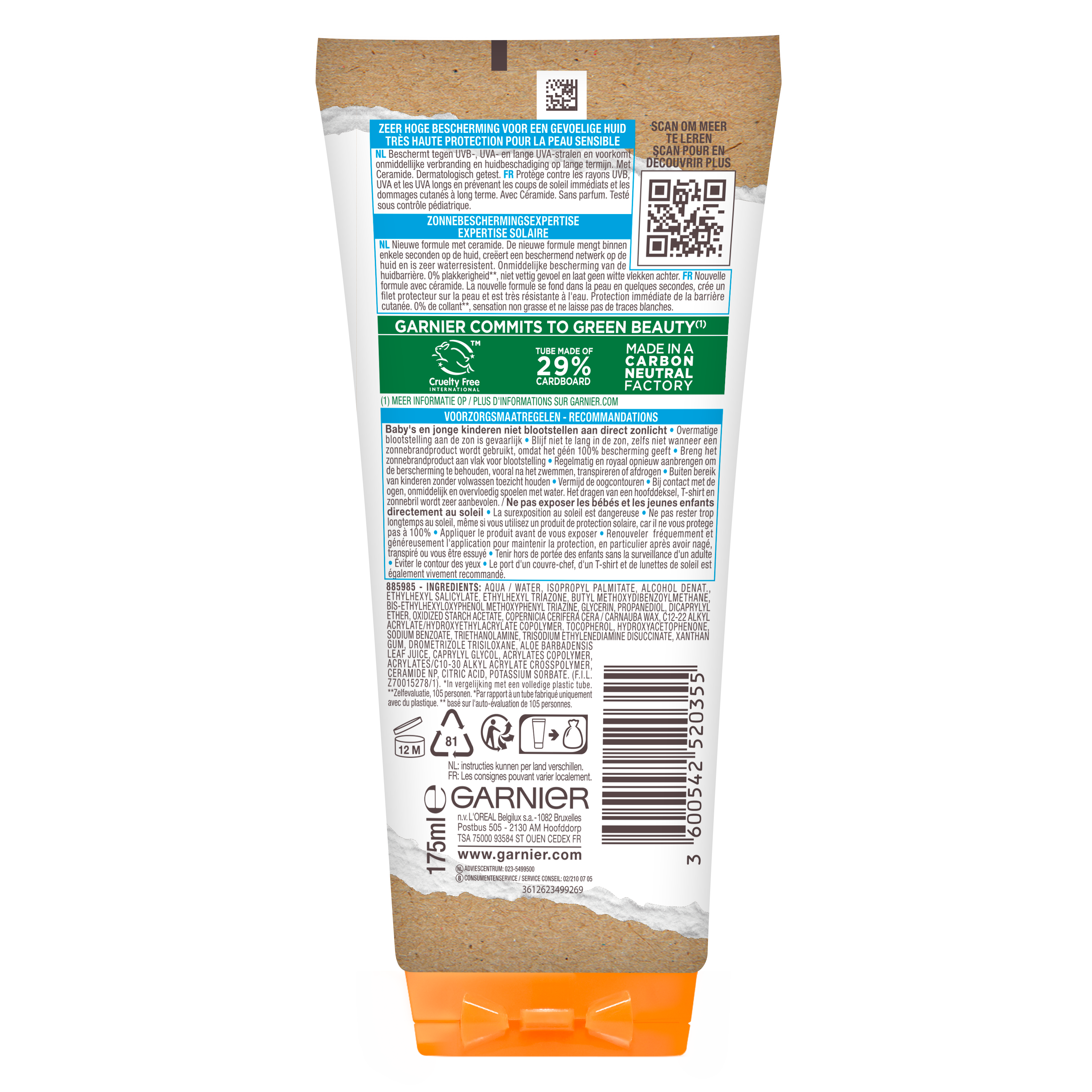 Ambre Solaire Sensitive melk SPF50+ 175.00 Milliliter