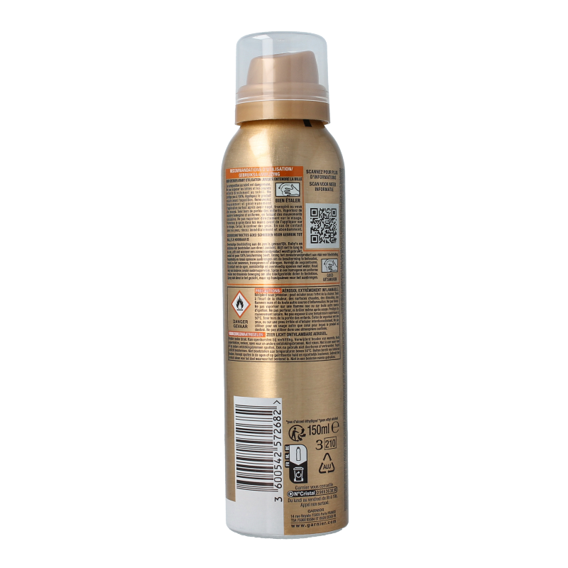 Ambre Solaire Mist Ideal Bronze SPF50 sun tanning spray in 150ml bottle, offering high SPF protection for glowing skin.
