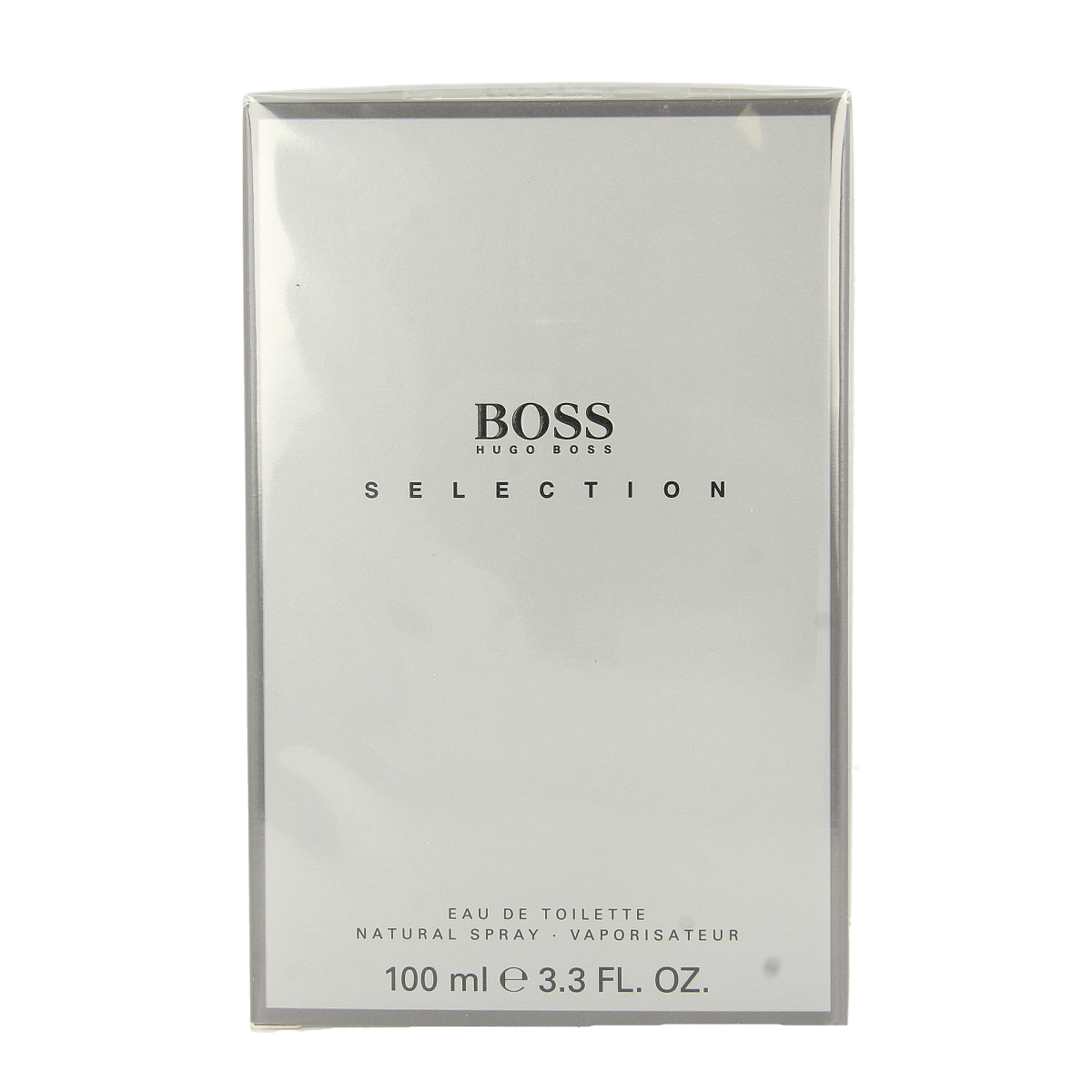 Hugo Boss Select men's Eau de Toilette bottle, 100ml, with sleek design and branding, showcasing the fragrance product.