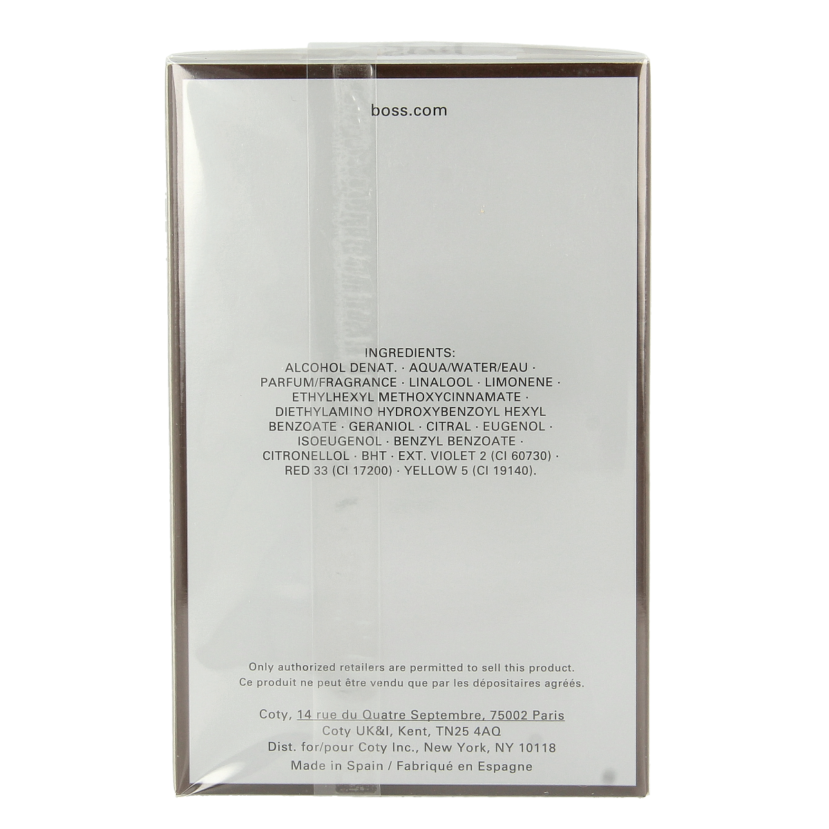 Hugo Boss Orange men's eau de toilette 100ml bottle, featuring sleek packaging and branding details.
