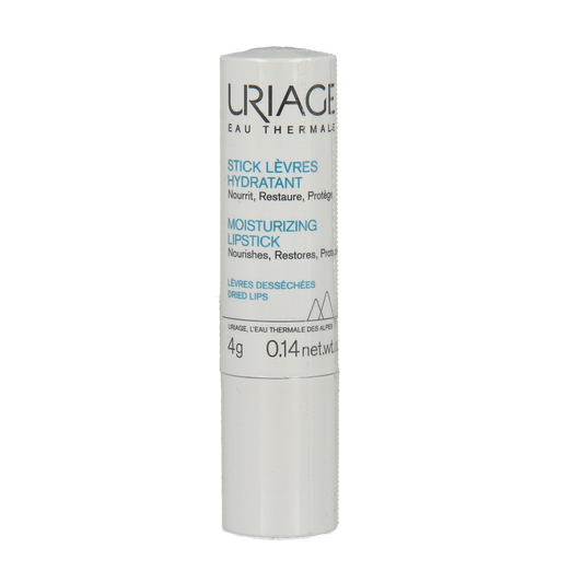 Uriage Mineraal Water lip balm in 4g, hydrating lip care product with mineral water for smooth, moisturized lips.