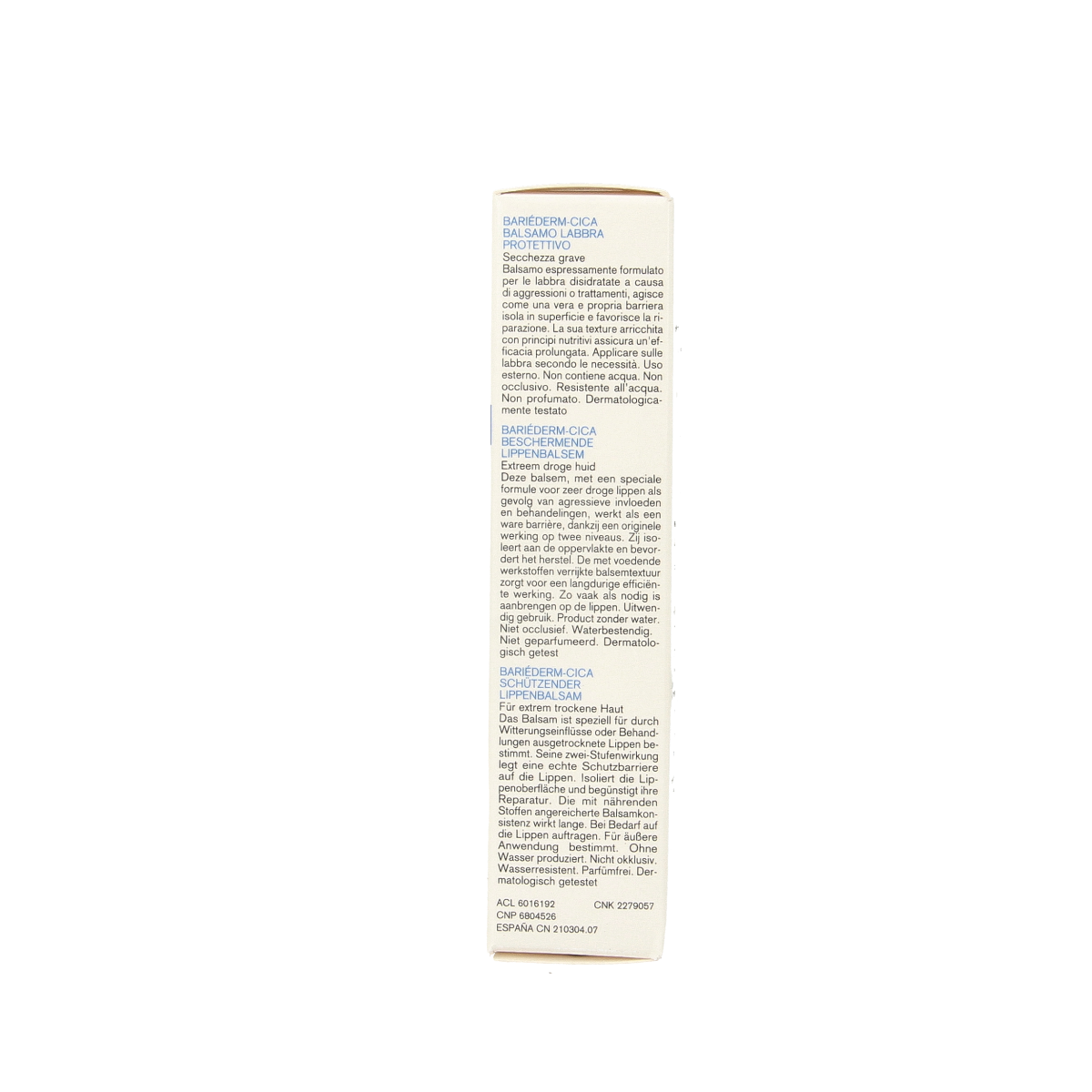 Uriage Bariederm Cica lippenverzorging tube showing the 15ml packaging and product label.