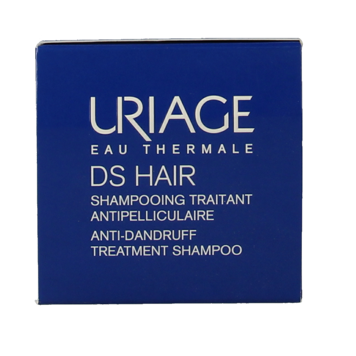 Uriage DS Hair Shampoo Antipelliculaire for dandruff, 200ml, in a clear bottle with blue and white labeling.
