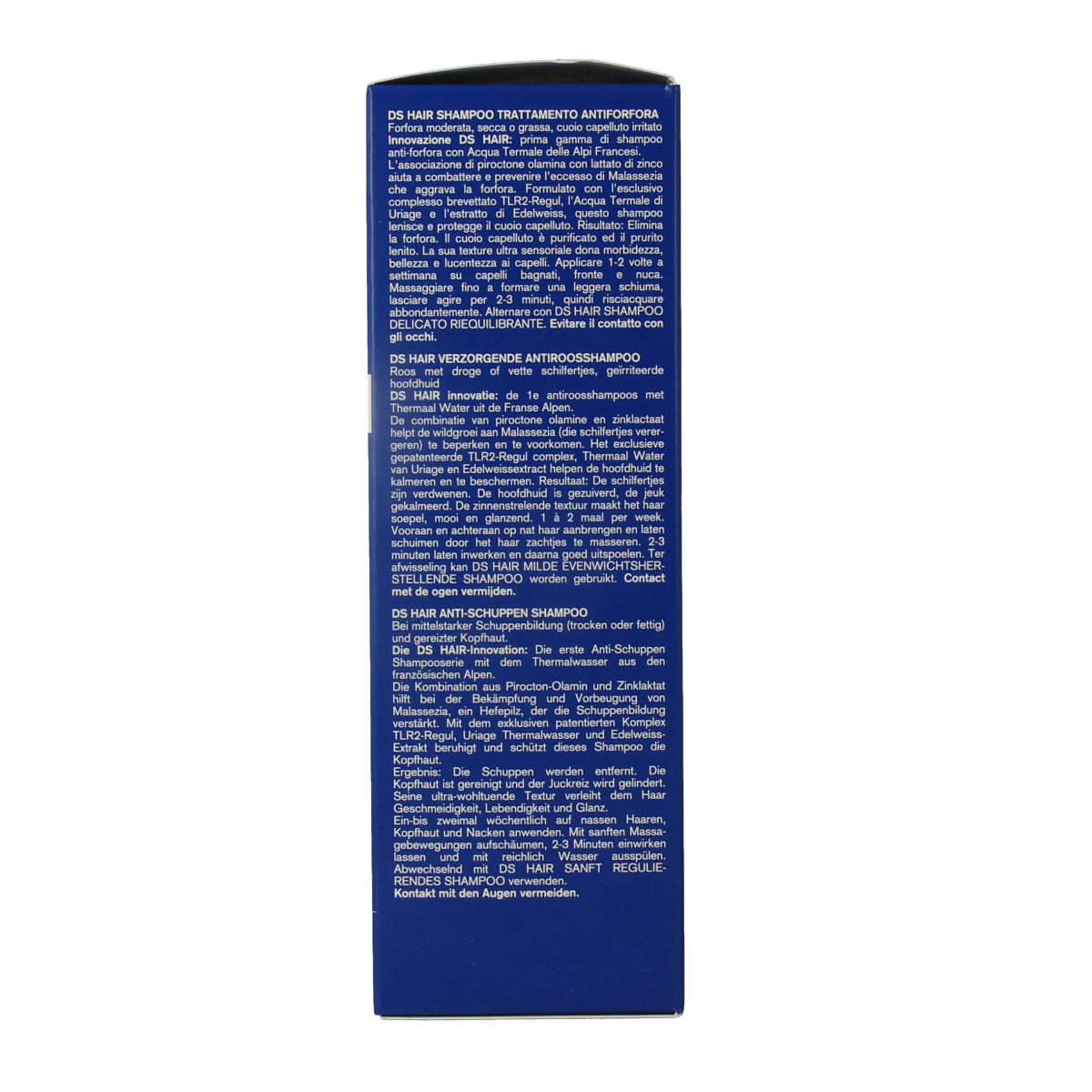 Uriage DS Hair Shampoo Antipelliculaire bottle, 200ml, for dandruff treatment, in a haircare product image