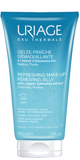 Uriage Thérmaal Water Reinigingsgel Fraîche, 150ml, facial cleansing gel with soothing thermal water from France.