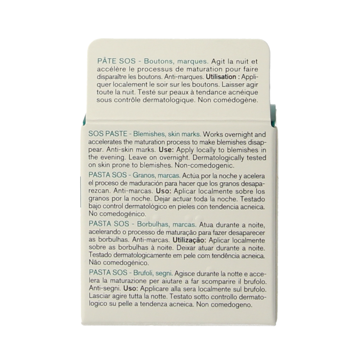 Uriage Hyseac SOS pasta face treatment in 15g tube, designed for acne-prone skin and targeted skin care.