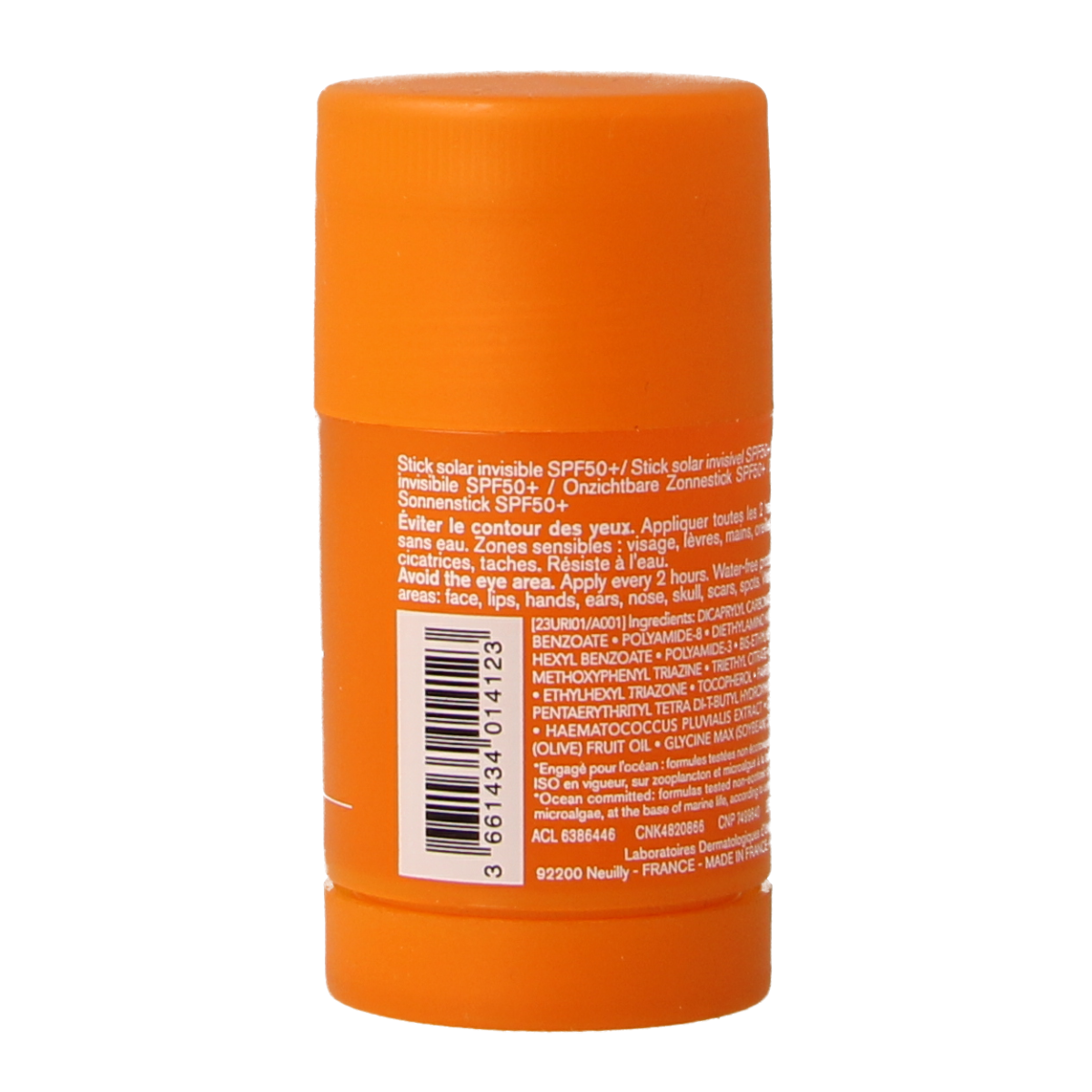 Uriage Bariesun SPF50+ invisible glow sun stick, 18g, with smooth, lightweight formula and radiant finish, suitable for all skin types.