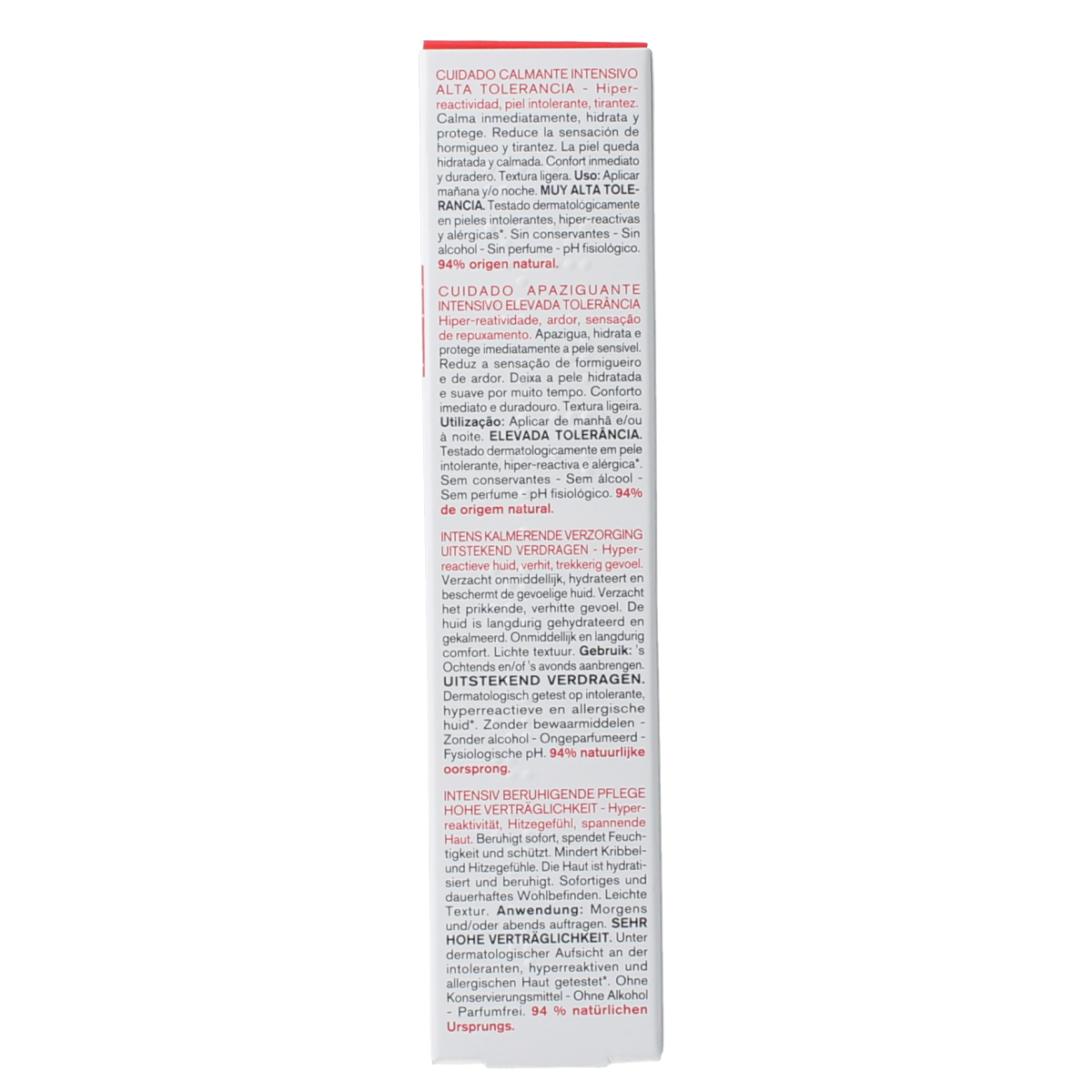 Uriage Tolederm Control calming facial treatment in 40ml tube, designed for sensitive skin care.