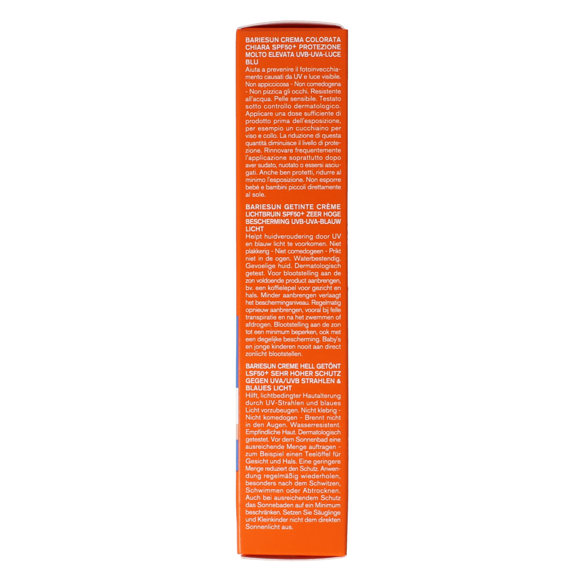 Uriage Bariesun tinted SPF50+ sun cream in 50ml tube, providing high sun protection with a tinted finish for sensitive skin.