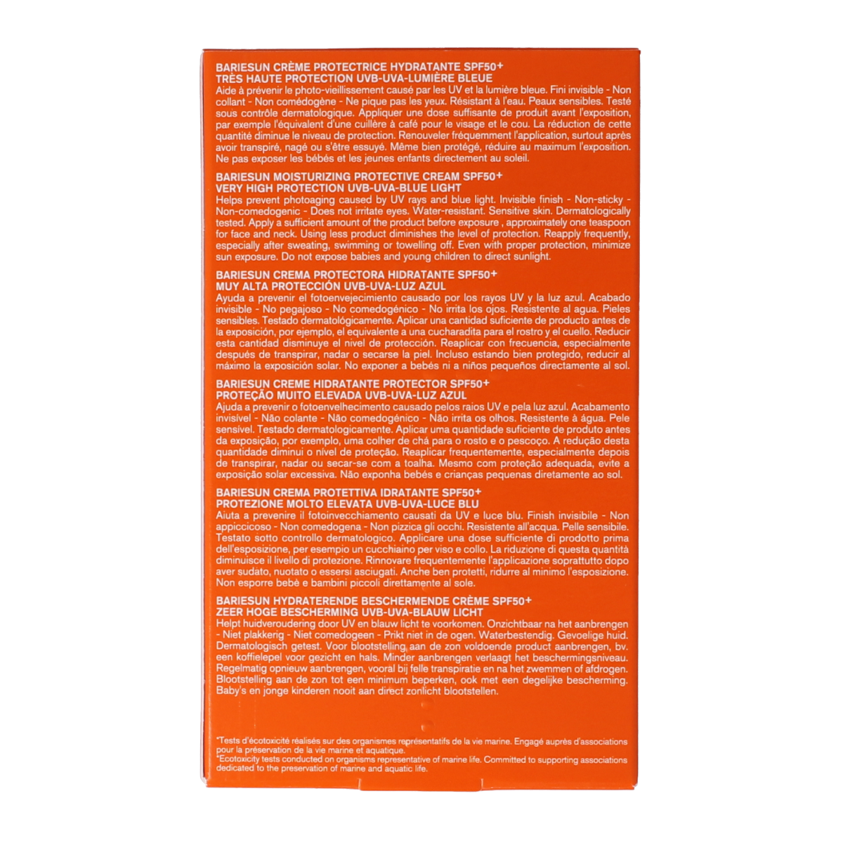Uriage Bariesun SPF50+ sun cream in 50ml tube, providing high sun protection for face and skin.