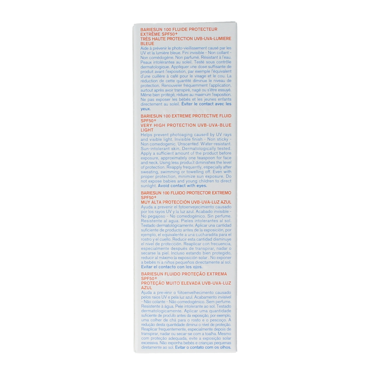 Uriage Bariesun SPF50+ 100ml sunscreen tube, UV protection for face and body, with a sleek design and the Uriage brand logo.